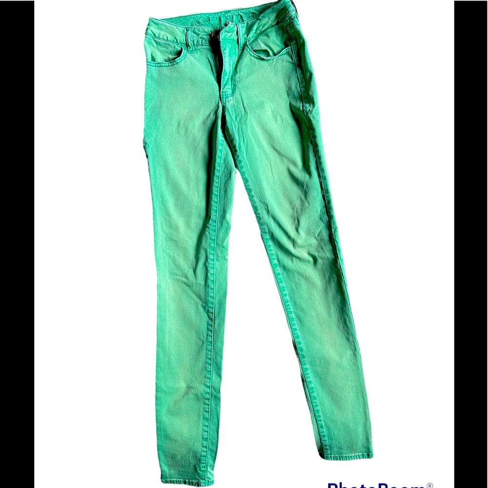 American Eagle women’s seafoam green jeggings size 00